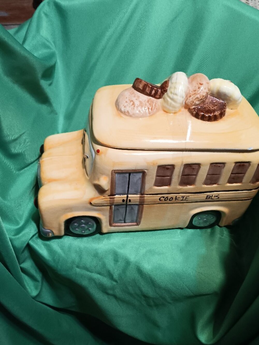 Yellow School Bus Cookie Jar